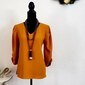 Solid Burnt Orange Top